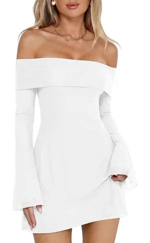 Off-The-Shoulder Amazon Dress thumbnail 1