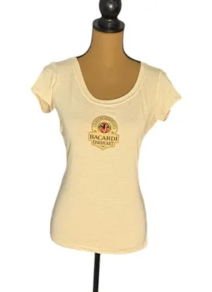 Bacardi Oakheart Oaktoberfest Women’s M Graphic T Shirt Spiced Rum Promo Tee thumbnail 1
