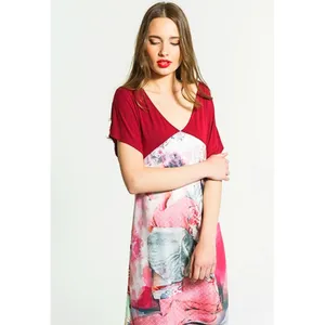 Smash! Fabia Tunic Dress Japanese Geisha Asian Woman V-Neck Strappy Cut-Outs S thumbnail 3