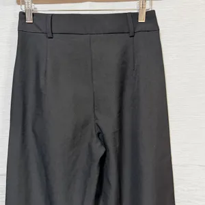Princess Polly Archer Pants Black High Waisted Wide Leg Pleated Trousers Size 2 thumbnail 4