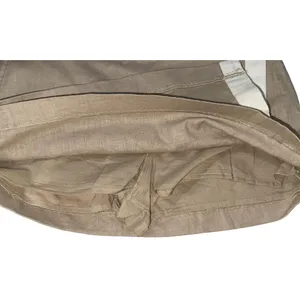 Abercrombie & Fitch Tan White Linen Wrap Mini Skort Mini Skirt Womens Size Small thumbnail 5
