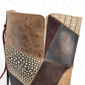 Freebird by Steven Juno Patchwork Knee High Leather Boots Fall Boho Style Size 7 thumbnail 8