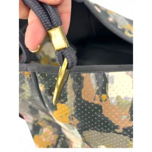 ANTHROPOLOGIE Hazel Tote Bag Tote neoprene Beach SHoulder Abstract Womens thumbnail 9
