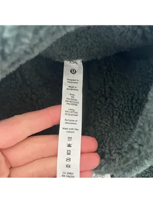 Lululemon Scuba Oversized Fleece Funnel Neck Smocked Spruce XS / Small Cozy thumbnail 5
