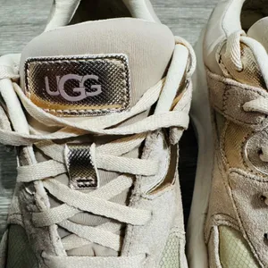 UGG LA Hills Women Beige Pink Suede Mesh Platform‎ Sneakers Size 6 Metallic thumbnail 6