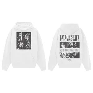 Taylor Swift The Eras Tour Collage White Hoodie thumbnail 2