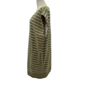 Anthropologie Daily Practice Tee Dress Striped Light Fleece Green‎ Size Large thumbnail 7