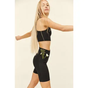 💕GIRLFRIEND COLLECTIVE💕 High Rise Pocket Bike Short ~ Black Large L NWT thumbnail 4