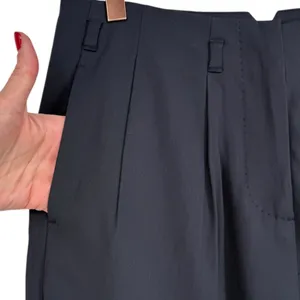 NWOT ALLSAINTS Womens‎ Lyon Asai Trouser Pants Navy Pleated Size 2 Contemporary thumbnail 6