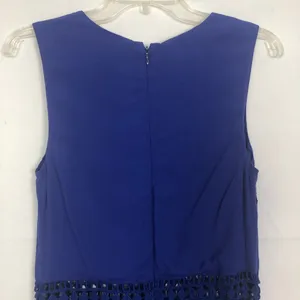 Nicole Miller Royal Blue Sleeveless Maxi Dress Size 4 thumbnail 9