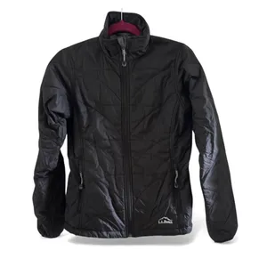 LL Bean Womens Quilted Jacket Black Full‎ Zip Lightweight XXS PrimaLoft Coat thumbnail 2