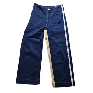 Maeve Anthropologie The Colette Jeans Womens 27 Crop High Rise Wide Leg Denim thumbnail 7