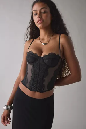 Out from under black corset lace top thumbnail 1