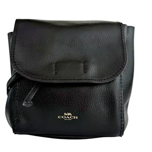 COACH Black Pebbled Leather Derby Backpack F1821 F59819 Daypack thumbnail 2