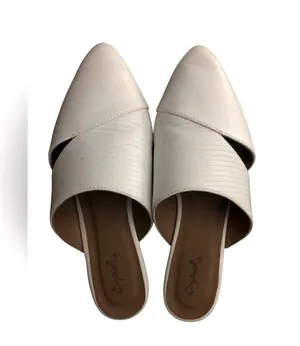 Quipid white mules size 7 White thumbnail 1