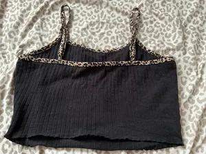 Shein Cheetah Print Crop Top Tank thumbnail 2