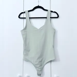 Abercrombie & Fitch Soft Matte Seamless Sweetheart Bodysuit - Mint Green - S thumbnail 3