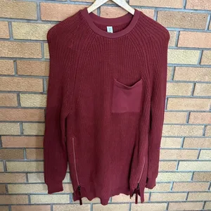 Varley Matteson Knit Sweater Russett Brown Anthropologie Long Tunic Knit XS thumbnail 2