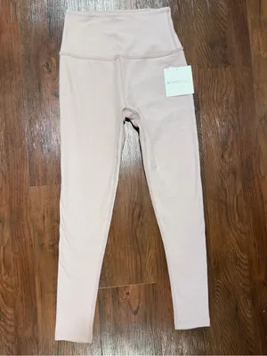 NWT Beyond Yoga Pale Pink Heather Caught in the Midi Spacedye Leggings thumbnail 2