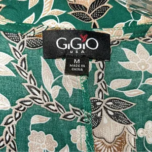 Green Floral Kimono with Paisley Accents thumbnail 4