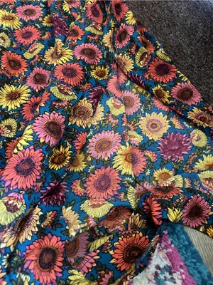 Natural Life Patti Tie-Front Maxi Dress Sunflower Floral Size M Bobo Hippie thumbnail 12