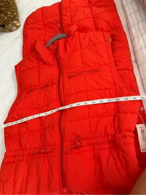 NWT FP Movement Pippa Packable Puffer Suit, Size Small, Orange Quilted Winter thumbnail 11