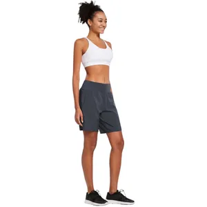 Sz M Baleaf Grey 7" Inseam Built-In Liner Grey Running Short thumbnail 2