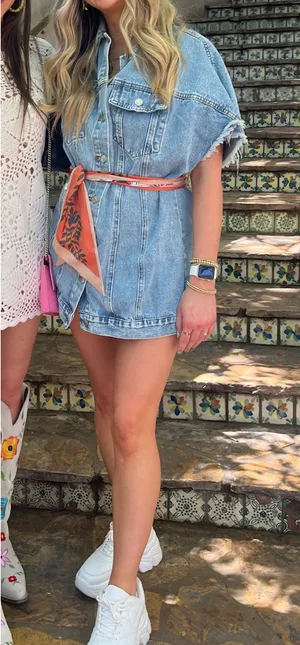 Denim dress Blue thumbnail 1