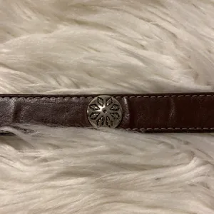 Beautiful Vintage Women Belt Genuine Leather small long 33” excellent condition thumbnail 10