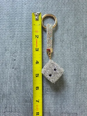 Bling Dice Keychain Bagcharm Silver thumbnail 15