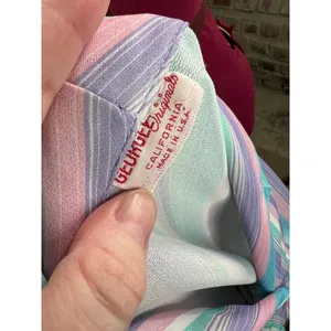 shirt dress striped pastel blue pink white matching belt thumbnail 9