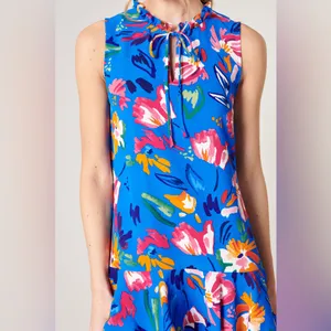 SugarLips Esby Floral Graceland Ruffle Trim Mini Dress thumbnail 4