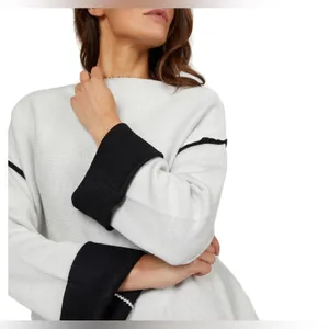 Badgley Mischka Double‎ Faced Sweater Knit Top Size Large thumbnail 11
