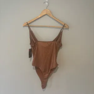 BLASHE Belong Bodysuit in Copper‎ with Adjustable Spaghetti Straps NWT Small thumbnail 2
