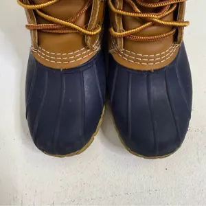 L.L. Bean Bean Boots 6” Brown & Navy Duck Boots Size 6M | Style ID 213883 thumbnail 7