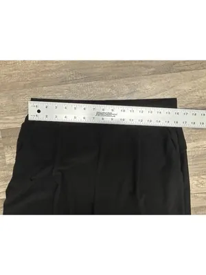 Halara Pants Large Tall Black High Waisted Wide Leg Pull On Stretch Lounge NWT thumbnail 7
