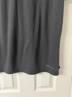 Nike Women's COOGS Short Sleeve T‑Shirt Charcoal with Red‎ Logo Large Collegiate thumbnail 6