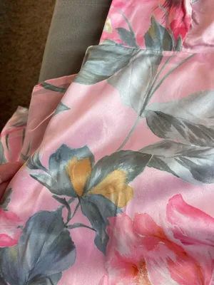 Floral V Neck Maxi Dress with Scarf thumbnail 4