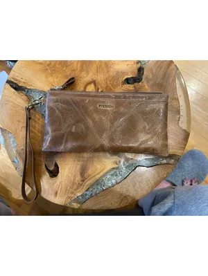 IVESIGN Leather Wristlet Zipper Clutch RFID Card Holder thumbnail 7