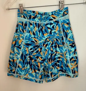 Offline by Aerie Printed Bike Shorts Size Small Blue thumbnail 1