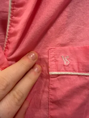 Victoria’s Secret Button-Down Collared Long Sleeve PJ Top and Shorts Set thumbnail 6