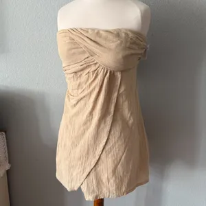 Free People Boogie Down Linen Mini Dress Size Medium thumbnail 3