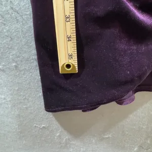 1692 | NWT Lulus Purple Velvet‎ Cowl Neck Ruched Side Drape Mini Dress Womens M thumbnail 5