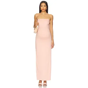 Bumpsuit Zoe Maxi Dress Size Medium Pink Maternity Strapless Baby Shower thumbnail 3