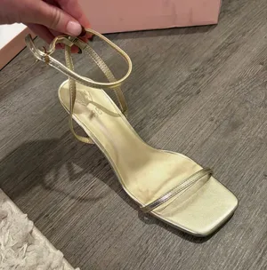 Gold Hello Molly Heels  thumbnail 1