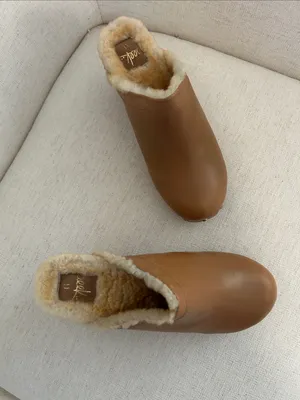 BEEK Woodpecker Shearling Clog, Saddle, Size 11, NEW NWT no box thumbnail 5