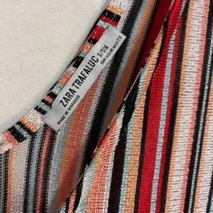 Zara Trafaluc Maxi Dress Womens S Multi-Color‎ Striped Knit Boho Beach Summer thumbnail 7
