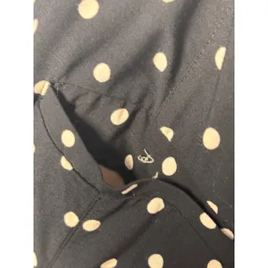 Anthropologie Ett Twa Wide Leg Pants 8 Black Polka Dot Floral Retro Boho thumbnail 8