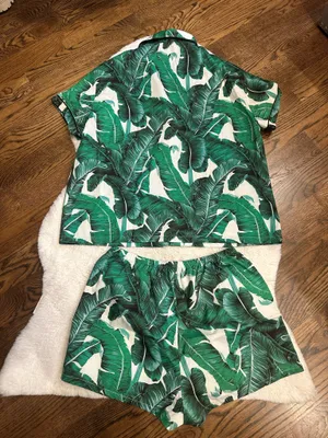 Amazon Tropical Print Pajama Set thumbnail 5