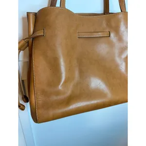 J.McLaughlin Dahna Tan Leather Tote Bag thumbnail 8
